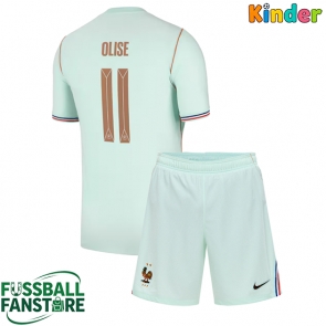 Frankreich Michael Olise #11 Replik Auswärtstrikot Kinder WM 2026 Kurzarm (+ Kurze Hosen)